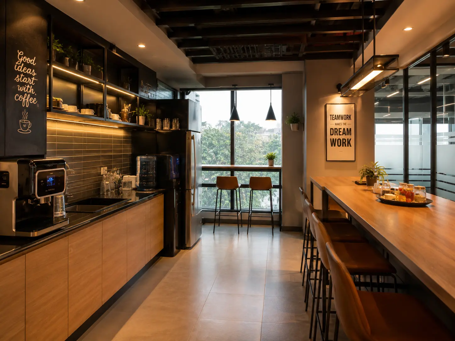 Office Cafeteria and Pantry Design Ideas for Bhopal Offices