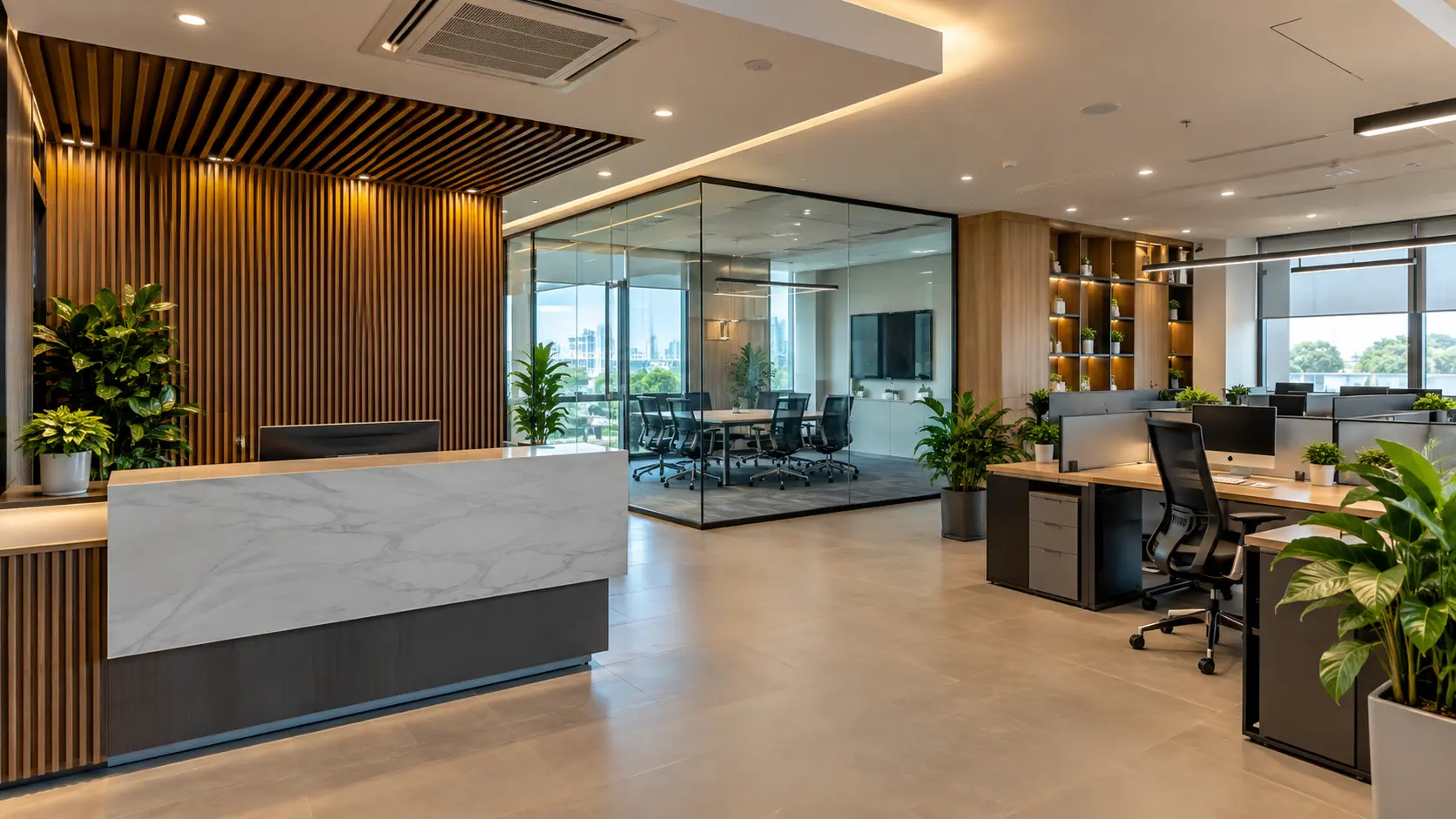 Office and Workspace Interior Planning for Businesses in Mandideep